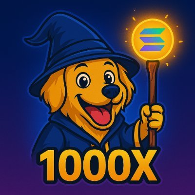 thewizardsdog's profile picture. Welcome to The Wizard’s Dog. Guided by the golden retriever wizard himself, this coin is more than just vibes. https://t.co/M4NHttrynJ