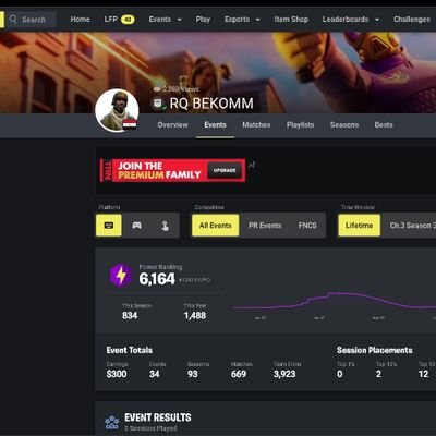 bigbekom's profile picture. fortnite 300$ gaming 2700$earn