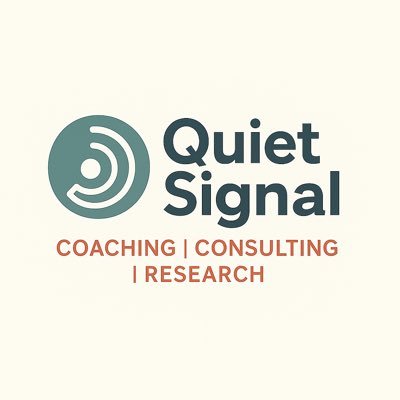 quietsignalco's profile picture. Helping mission-driven leaders lead with clarity, calm, and courage.
Coaching | Consulting | Research | Systems Thinking