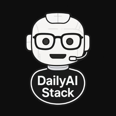 DailyAIStack's profile picture. 1 AI tool a day that makes you smarter, faster, richer.
Actionable. Daily. 📦