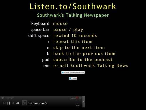 southwarktalkin's profile picture. News items from the Southwark area of south east London as an audio playlist streamed from the website.