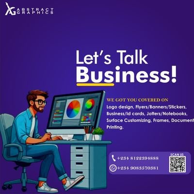 wyse_graphix's profile picture. Professional Graphics Designer
I Design, I Print, I Brand 
bring jobs ❤️❤️