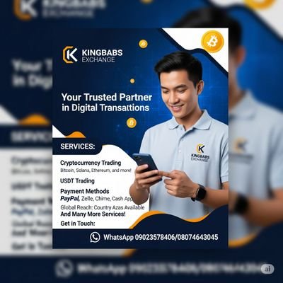 Trade All Kind Of Cryptocurrencies (e.g BTC, Solana, Etherum, e.t.c.). 
Buying and Selling Of USDT
Redeeming All Kinds Of Gift cards.
A Crypto Trader. Hit my DM