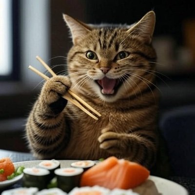 SushiTheHungry's profile picture. Welcome to SushiTheHungry, the ultimate destination for hilarious cat adventures featuring Sushi, the world's hungriest cat! 🐱🍣