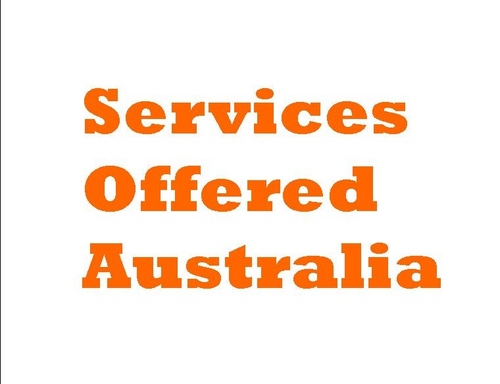 Services Offered Australia is a community where people can make contact with every day Australians who advertise their services.