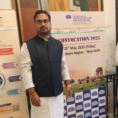 अद्वैत 🔱 ||
Associate Member, Institute of Company Secretaries of India (ICSI) 🇮🇳 ||
पैतृक निवास - लालगंज बैसवारा, रायबरेली ||
Raebareli - Unnao - Gurugram.