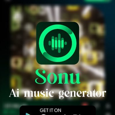 ai music & song generator SONU . https://t.co/JoXGA0hHE0