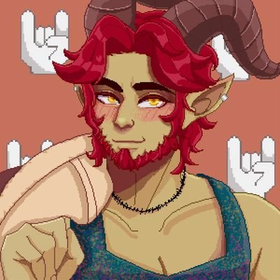 GOATmanRemmi's profile picture. Satyr Vtuber. 🔞 #spicyremmi. 27. Punk/Metalhead 💍: @sheepy_azalea 🎨 poppa: https://t.co/3gunTj7o74 📧: goatmanremmi@gmail.com
pfp: @bunnibambii.