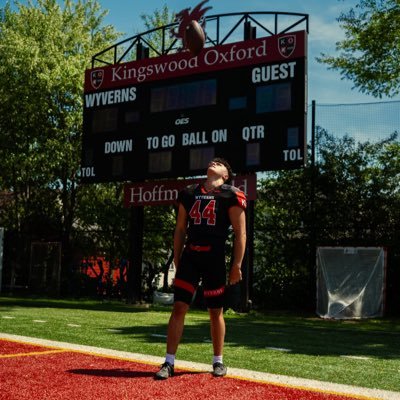 Kingswood Oxford | MLB/TE | GPA 3.4 | C/O 27’| 200lb | •6ft| Bench 350 | Squat 400 |Power Clean 225 | 1x CCC All Conference | 📞 203-217-4392|