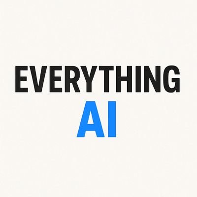 EverythingforAI's profile picture. ⚡ Discover the best AI tools, tips & trends.

Curated daily. Simplified for you.

#EverythingforAI 💡🤖