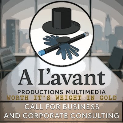 At A L’AVANT Productions, we specialize in design-forward branded merchandise that elevates your business. Plus multimedia commercial adverting/marketing.