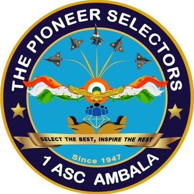 1ASC_Ambala's profile picture. Official Page of 1 ASC, Ambala Pioneer Selectors of the Indian Air Force. For the states of Haryana, Punjab, Himachal Pradesh and UTs of Chandigarh, JK&Laddakh