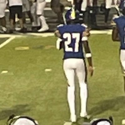 Class of 2026 GPA 3.9 #21 Safety/Rover/corner Weight:170 Bench:225 Squat:390 incline:205 powerclean:265 height:511