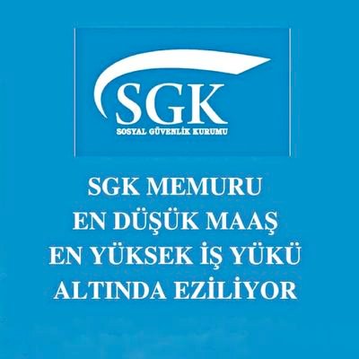 | SGK-Sen | Eşit işe Eşit Ücret İstiyoruz! En Düşük Memur Maaşı, En Yoğun İş SGK'da
Sosyal Güvenlik Tazminatı İstiyoruz!
İkramiye, Yemek, Yol Yardımı İstiyoruz!