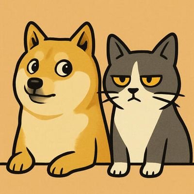 dogwifcat_coin's profile picture. Just a dog wif a cat