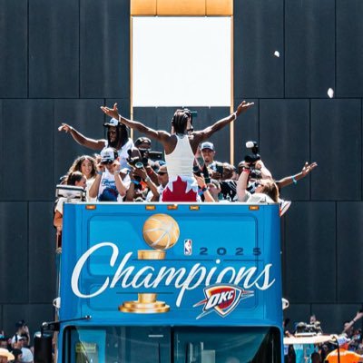 6/24/25 championship parade attendee. Oklahoma City Thunder enjoyer. Posting and reposting any and all Thunder content #ThunderUp