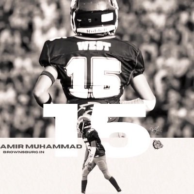 15AmirMuhammad's profile picture. Brownsburg football 2029, USATF Athlete