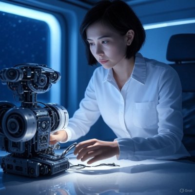 An astroengineer engineering an engine that engineers astroengineers