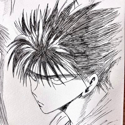 趣味で絵を描いてます。目視模写。 無断転載禁止。アナログオンリー。雑多なので色々描いてますが、幽白多め。ふつーのサラリーマン。漫画大好き二児の父 。フォローはご自由に。フォロバはフィーリング。音楽はKing Gnu、Vaundy好き。