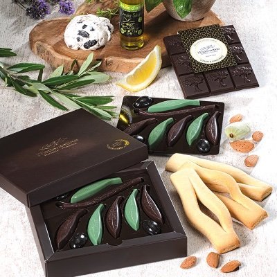 Un chocolat à l'huile d'olive pour faire coincider des traditions gastronomiques avec les ressorts de l'imaginaire gourmand et symbolique collectif..