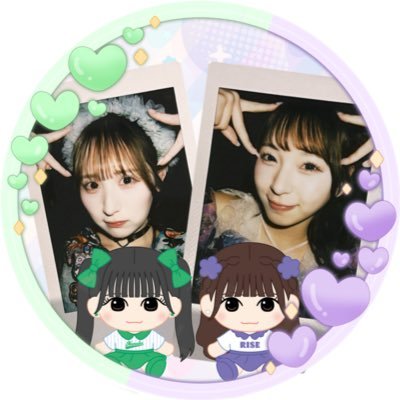 24.09.01 💚小川奈々子@nachico_ct1001🧚♂️🪄💚 .꙳✩˖°⌖.꙳✩ 25.02.22 💜 塩川莉世@rise_ss0731 💜🦄🫧 .꙳✩˖°⌖.꙳✩ .꙳✩