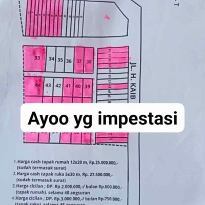 Kita cek lokasi tanah cocok baru kita musyawarah dulu 🤲🙏