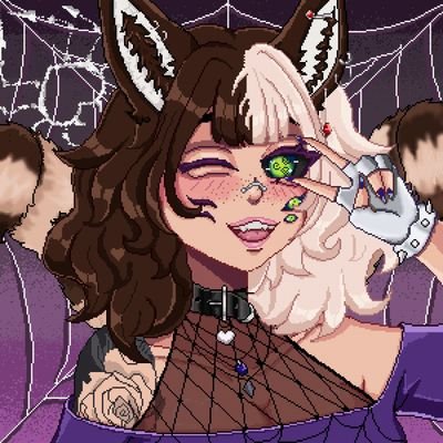 NyxibelleLycana's profile picture. Sussy Australian Wolfspider🐾🕸  | 🔞 MDNI 🔞 | Gamer and artist | 🎨 #NyxiPix | Alt acc: @NyxiAfterdark | pfp: @bunnibambii