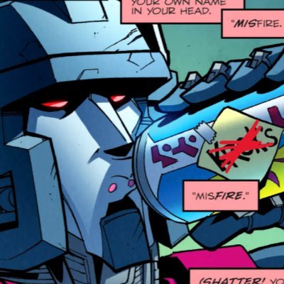 MisfireIDW's profile picture. 's Misfire! 
Part of the Scavengers! 
Don't ask about my aim
(Expect things to be OOC cuz idgaf)
(MORE PARODY THAN RP)