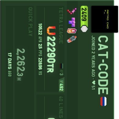 MppStuff's profile picture. cat code tetrio profile but sideways