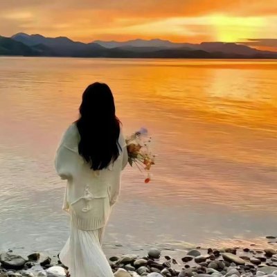 Bathed in golden light, holding onto moments of pure tranquility.
