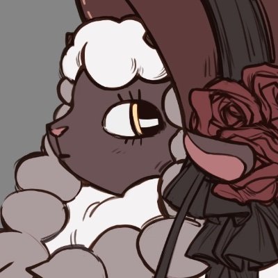 _flanneur's profile picture. she/her. 
a wooloo who draws ocs and stuff