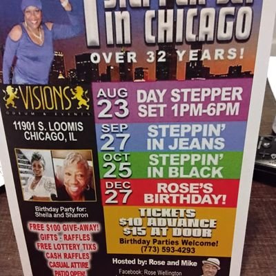 HAIR STYLIST 😷💺/
HOST ONE OF THE # 1 STEPPER SET IN CHICAGO 👠💃🏾📿💄🕴🎩👔👞 @ VISIONS 11901 S. LOOMIS 8PM-1AM 773-593-4293