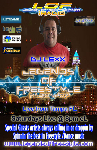 CEO/PRODUCER OF LOF. http://t.co/yaspDulTFg SUNDAYS @.  6PM ET INTERVIEWS WITH YOUR FAVORITE FREESTYLE/DANCE MUSIC ARTISTS