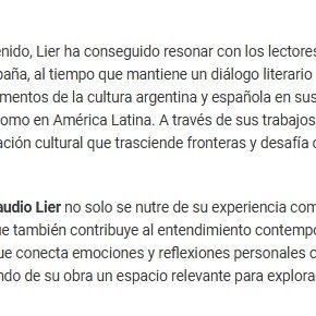 Escritor
Subí al monte y cuasi Móises bajé con 6 libros 👇 Hoy: no se sabe nada de mi