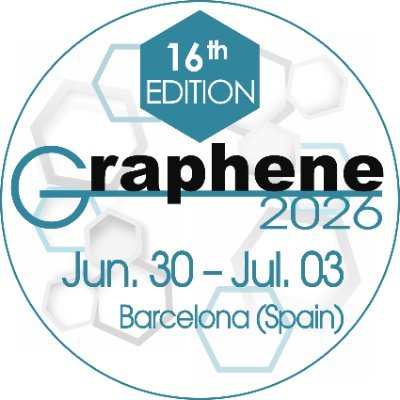 The 16th edition of Graphene Conference series, will be organized in Barcelona (Spain): June 30- July 03, 2026