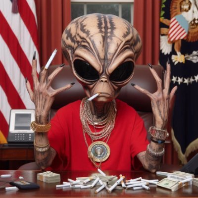 👽 Galactic Emperor of Bagholding since the Roman IPO
📉 Long vibes, short IQ
💸 Smoking losses like cigarettes
🏛️ Trading from the Oval Office of Area 21
$ETH