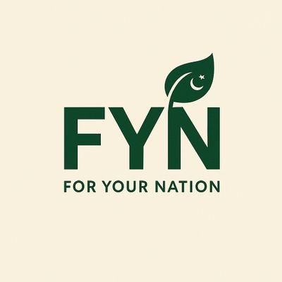 Foryour__nation's profile picture. 🟢 FYN | For Your Nation
Youth-led 🇵🇰 movement driving 🌱 Plantation, Empowerment & Awareness.
We Plant. We Speak. We Act.
#MulkHamaraHai