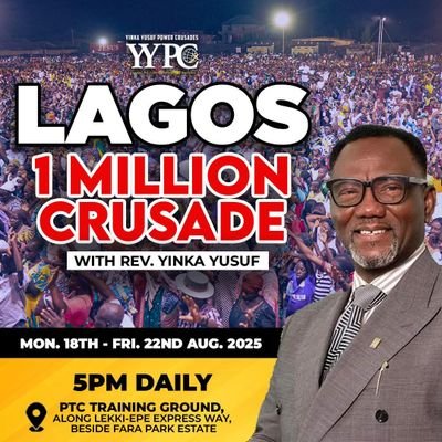 This is the official Twitter page for Rev Yinka Yusuf, President Love for all nations ministries and lead pastor Household of Love Churches worldwide.