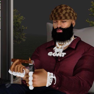 imvu/sims4 goat Gvnv45 I m back baby back on business help always welcome
