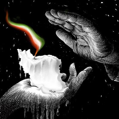 صدای هقهق یک زن، نشسته بر تخت است
که قول دادهای و دادهام قوی باشیم
که قول دادهای و دادهام... ولی سخت است!