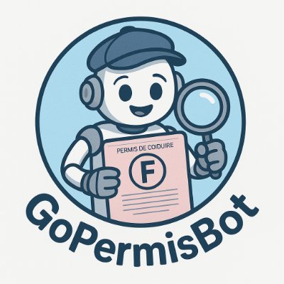 gopermisbot's profile picture. GoPermisBot surveille RDVPermis pour trouver des places d'examen. Alertes instantanées pour le permis B et moto. C'est pour auto-écoles et candidats libres.