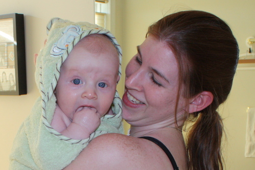 The happiest new mom in the world.