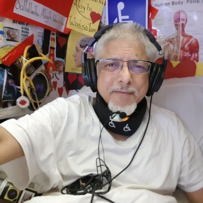 Dr Ahmed Adam: spinal disability from home invasion (multiple gunshots, CPR); 4 Degrees from WITS Uni Medicine, Science, loves the AMAZING HUMAN BRAIN