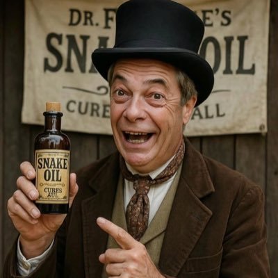 Nigel Farage cannot be trusted. He says one thing on a Monday & on Tuesday it is the opposite & on Wednesday it is the same as to what he said on Monday.