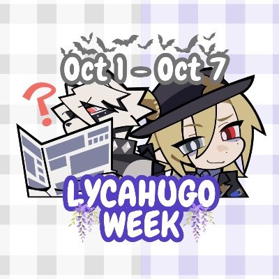 A ship week event dedicated to Von Lycaon/Hugo Vlad from the game, ZZZ Date: October 1 - October 7 #lycahugo #lycahugoweek 🐺🦇