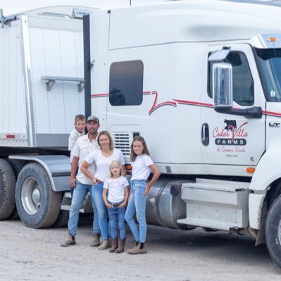 Young farmer, co-owner of Cedar Villa Farms and Shandre Farms Ltd with my wife Jocelyn and have 3 beautiful children Brinley, Carson and Andie