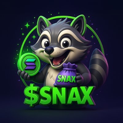 SNAX on Solana - the meme coin everyone’s munching on. Tasty gains, zero calories.