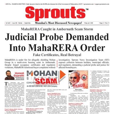 Exposing the Biggest Housing Scam
🏠⚠️ By Municipal Chief Officers, Town Planners, Tax Officers, Builders, Architects & Co-op Registrars
⚖️ Seeking Justice