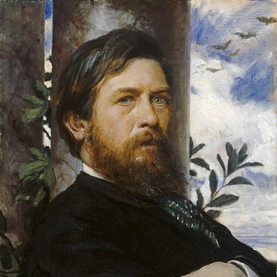 Arnold Böcklin was a 19th century Swiss painter. #artbots by @nuwaves_future