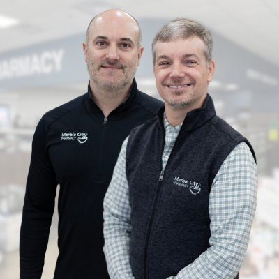 Sylacauga’s hometown family pharmacy where there's always a smiling face, and everybody knows your name. Marble City Pharmacy - Here for Life!